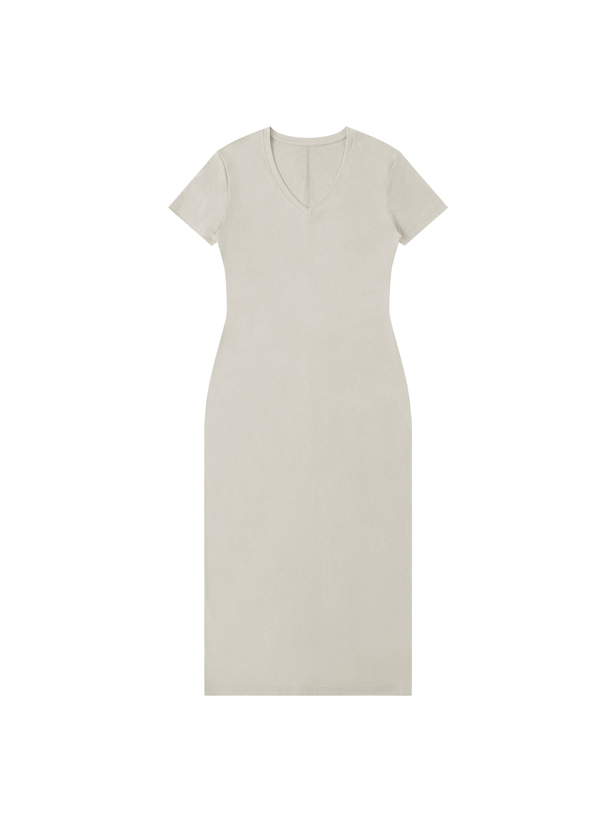 Women's V-Neck Short Sleeve Maxi Dress