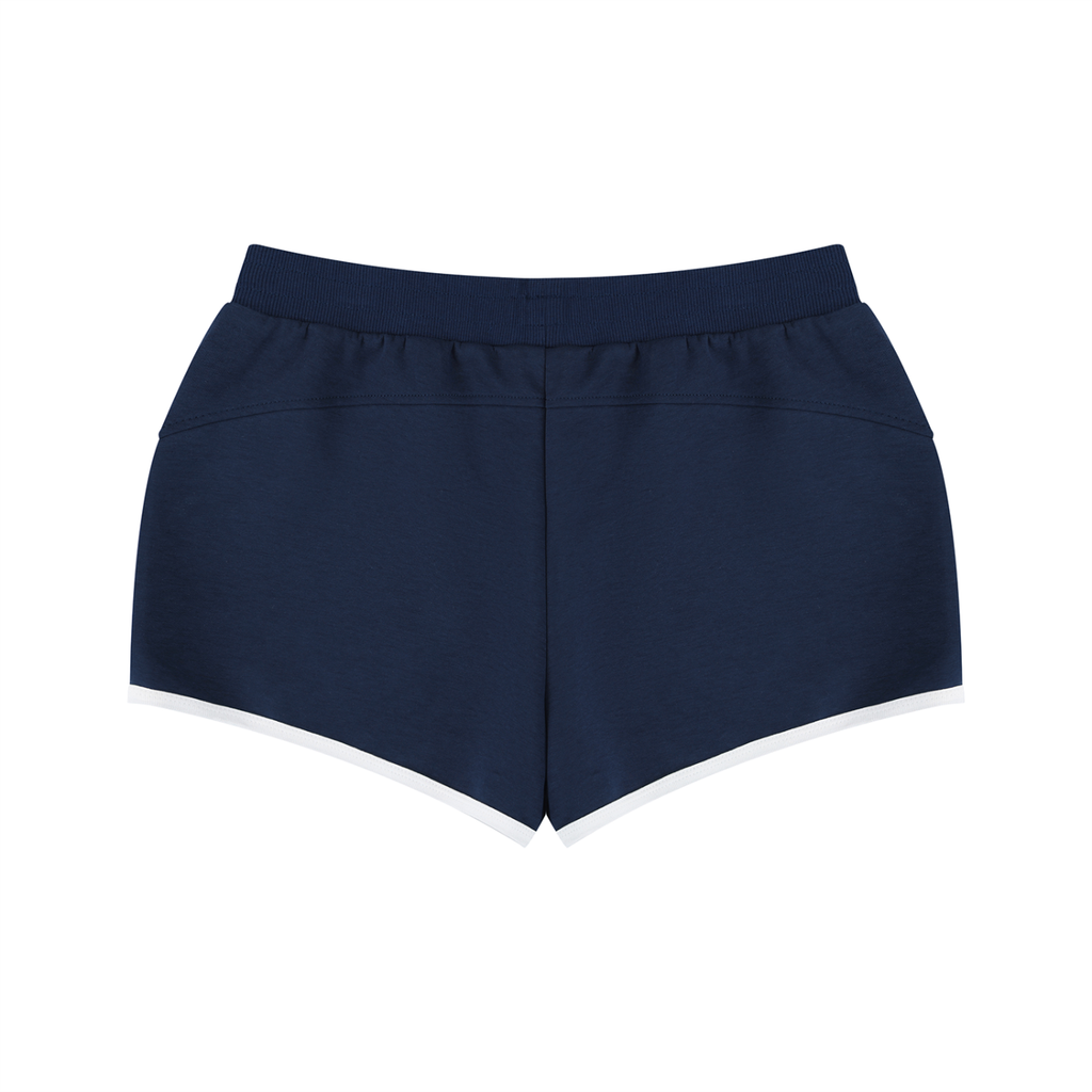 Off Script Women’s Retro Contrast-Binding Shorts