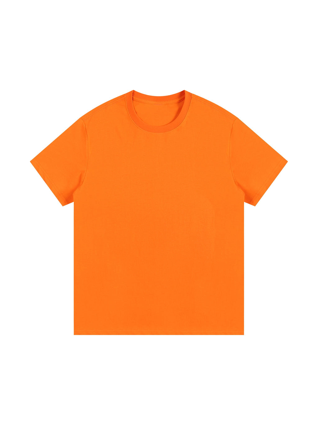 Light Orange Unisex Essential Cotton T-Shirt front view