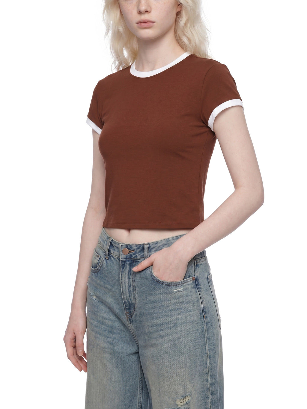 Women's Slim Color Block T-Shirt