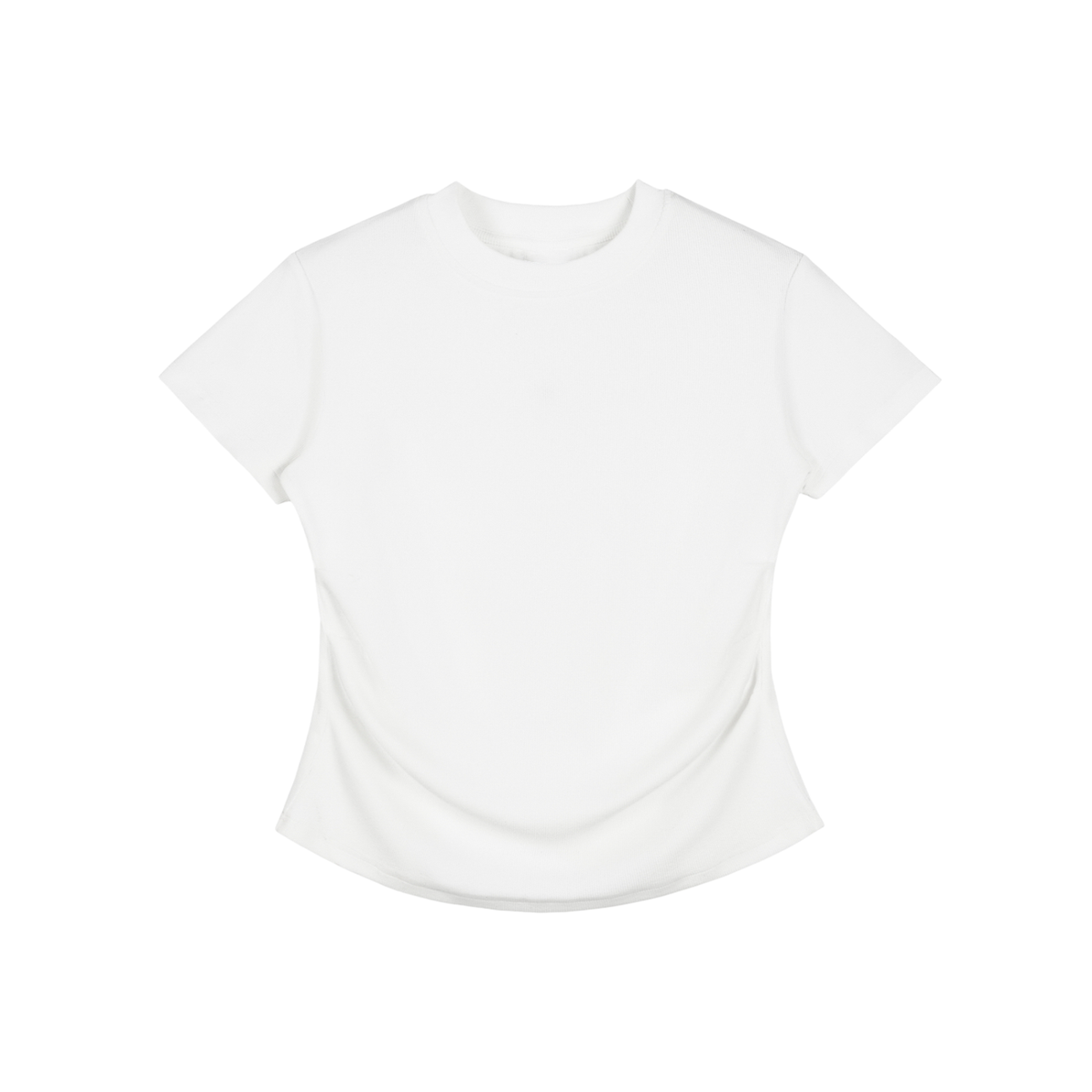 Vintage Washed Bodycon Cotton T-Shirt