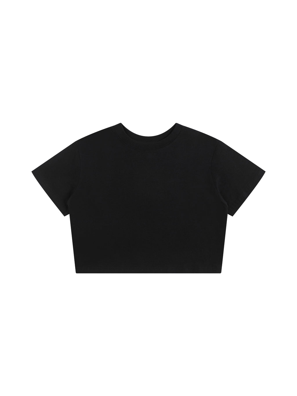 Black Women’s 200 GSM Seamless Baby T-Shirt front view
