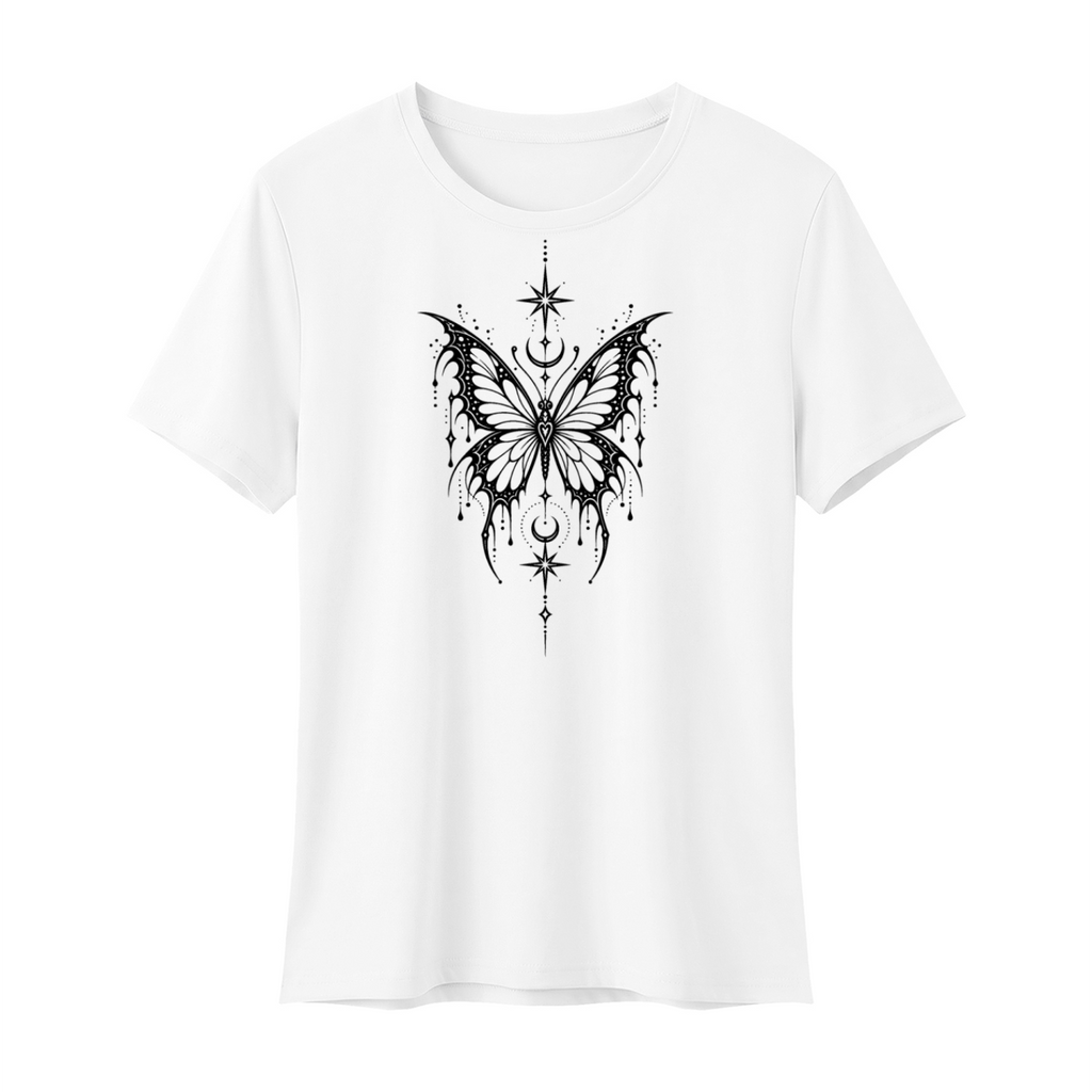 Celestial Butterfly Women’s Regular Fit T-Shirt V2 - White front