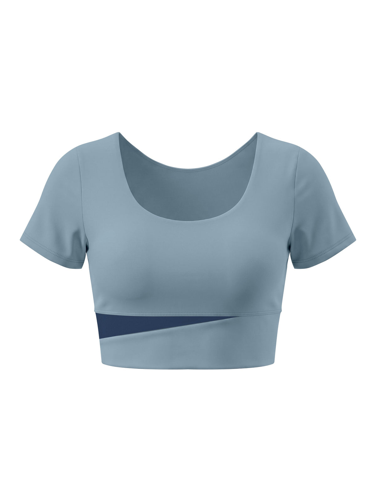 Women's Panelled Crop Yoga T-Shirt