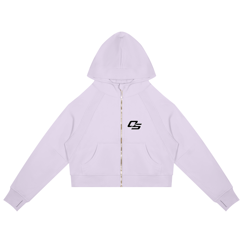 Women’s Cropped Zip-Through Hoodie
