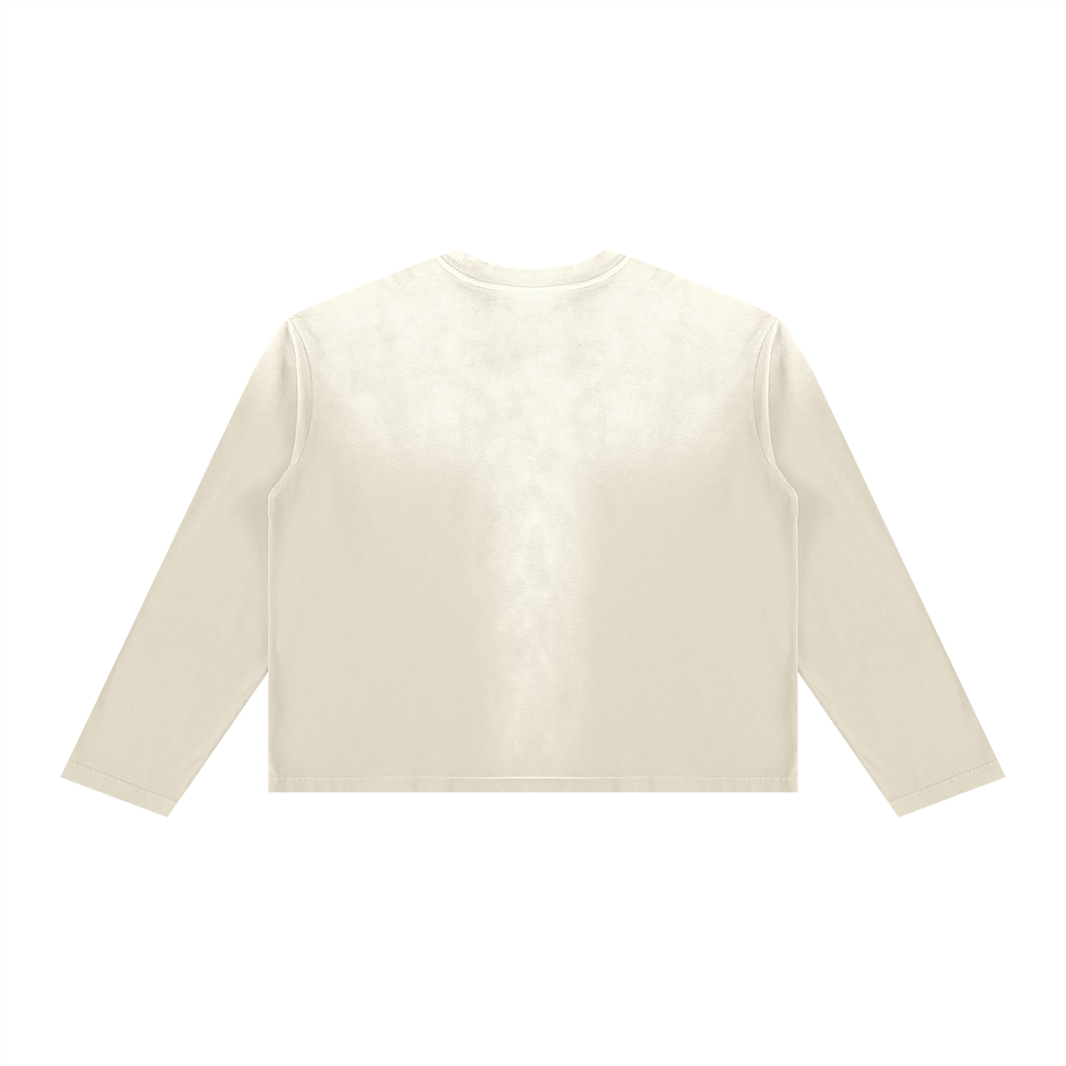 Off Script Sunfade Boxy Long Sleeve T-Shirt - Apricot back view