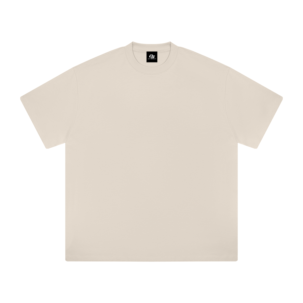 Light Apricot Heavyweight Drop Shoulder T-Shirt front product view