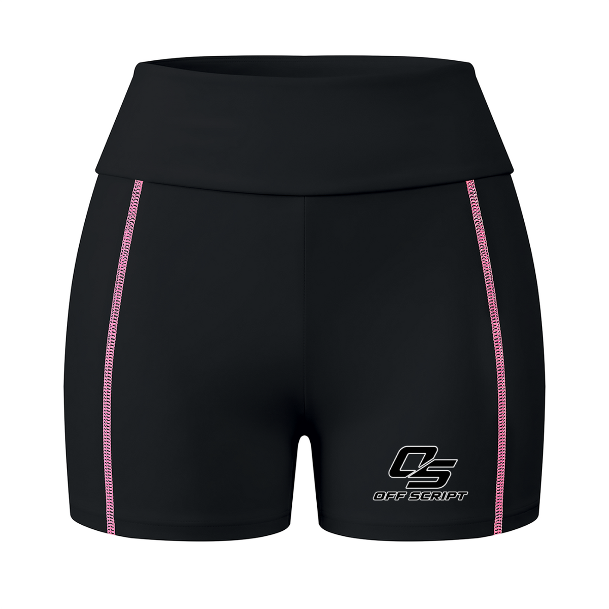 Off Script Women’s Contrast Stitch Biker Shorts
