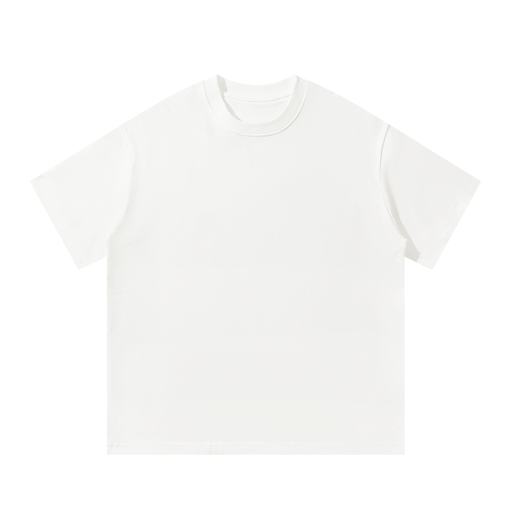 White Unisex Oversized Cotton T-Shirt front view