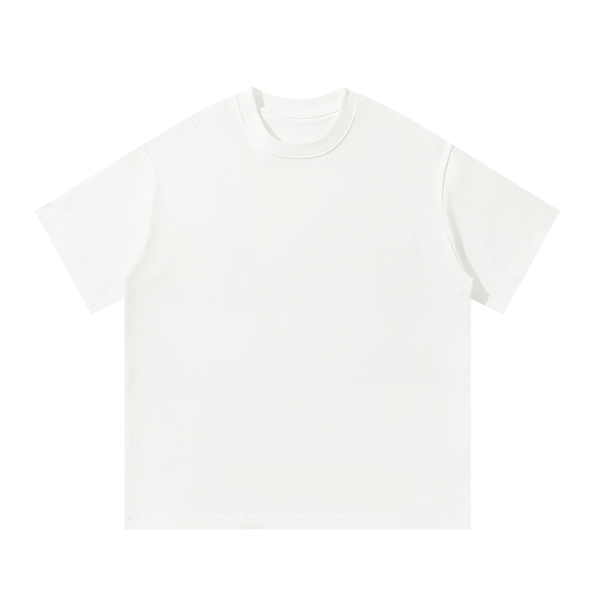 White Unisex Oversized Cotton T-Shirt front view