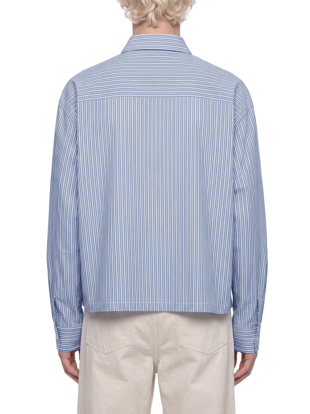 Unisex Boxy Striped Shirt