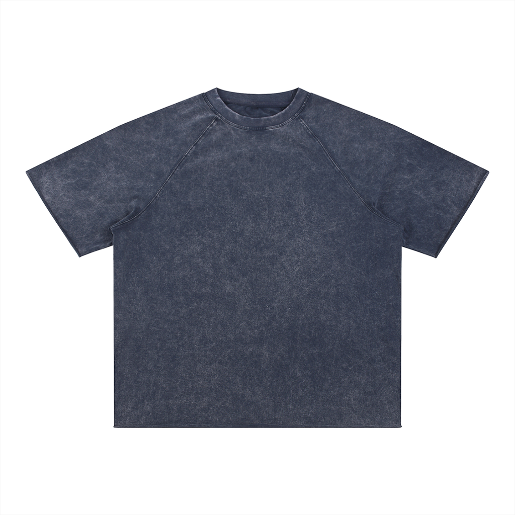 Unisex Mineral Wash Raw Edge T-Shirt