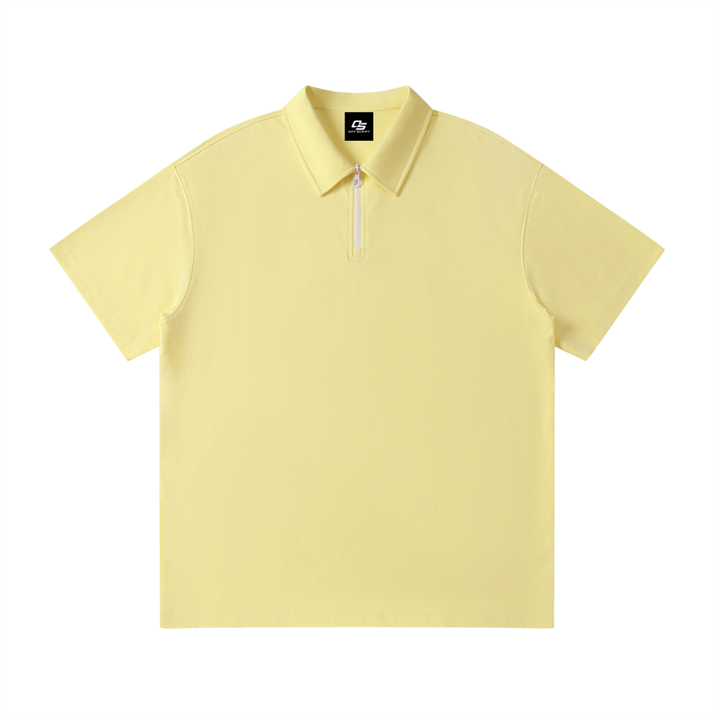 Unisex Quarter-Zip Polo Shirt