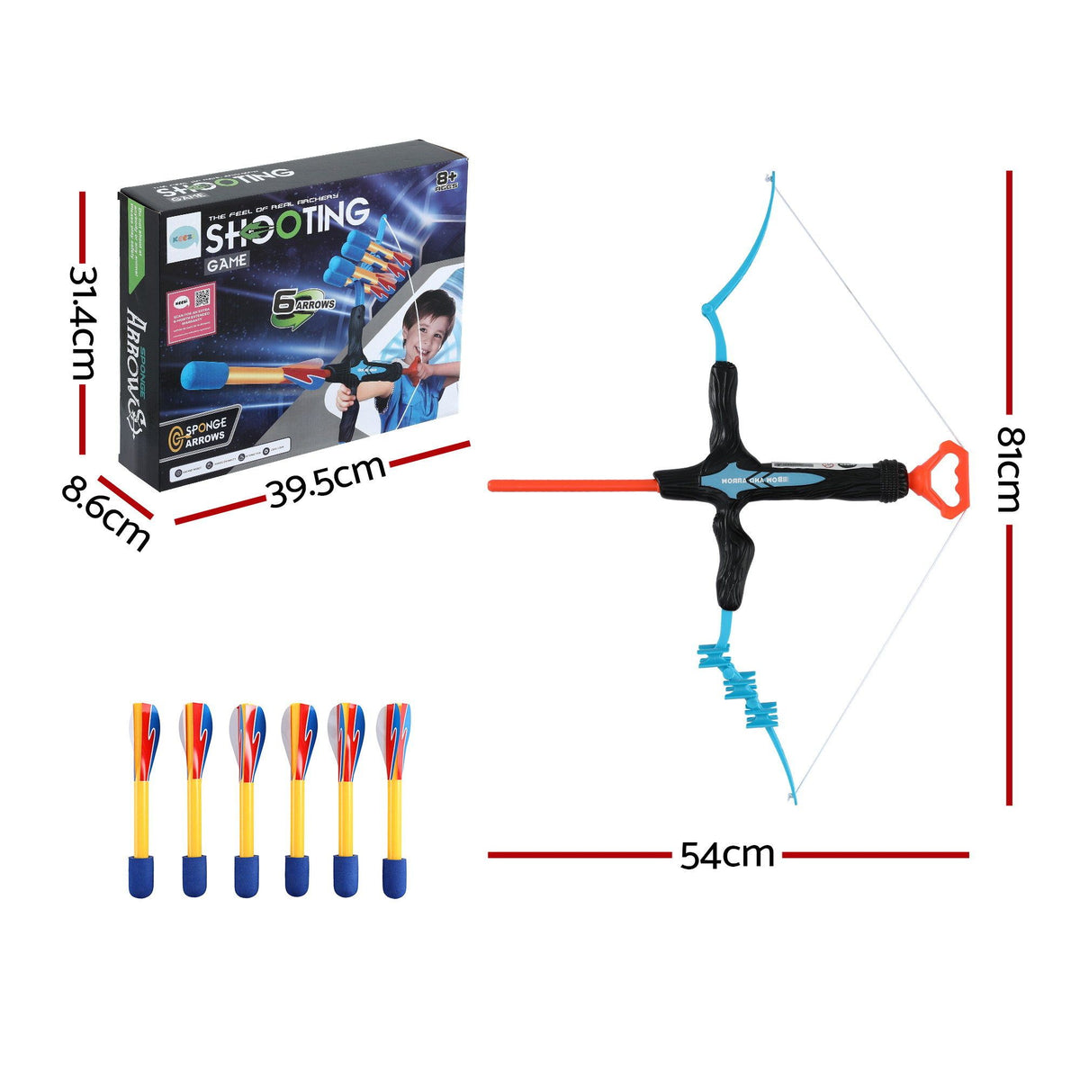 Keezi Kids Bow and Arrow Set Outdoor Sport Game Archery Toys 6 Arrows Children Gifts — product image 2