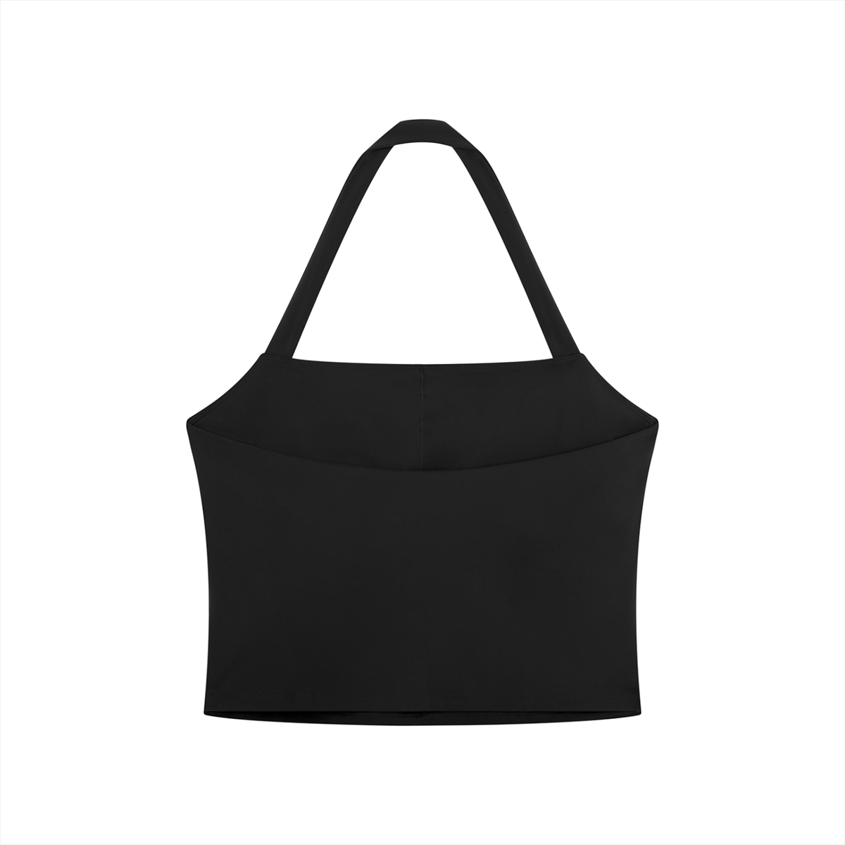 Off Script Women’s Halter Crop Sports Bra - Black back