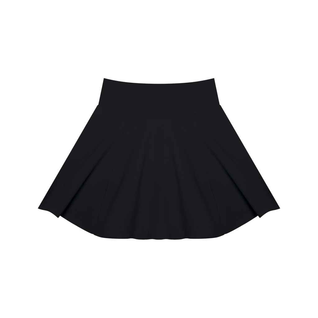 Off Script Women’s Pleated A-Line Tennis Skirt - Black back