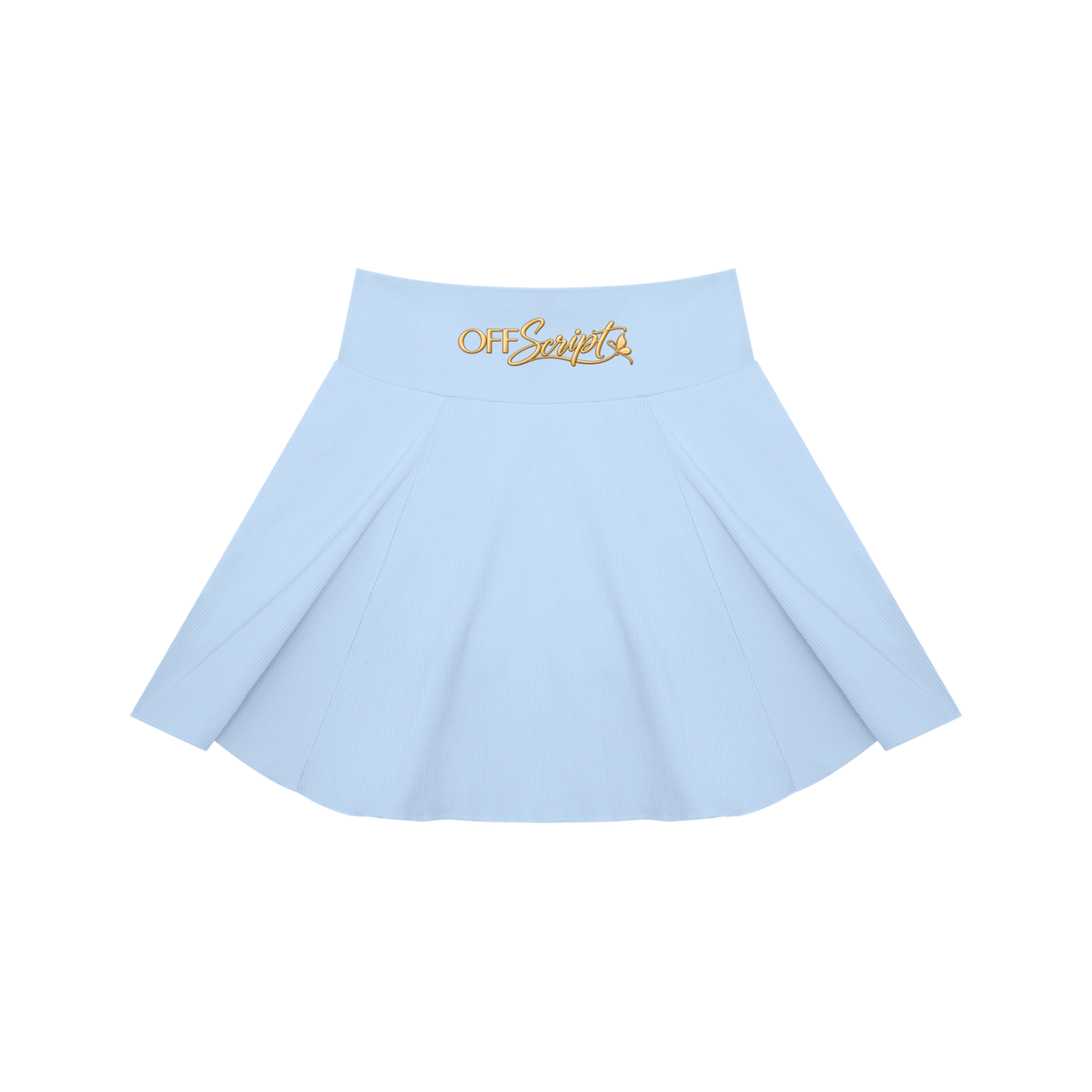 Off Script Women’s Pleated A-Line Tennis Skirt - Blue front