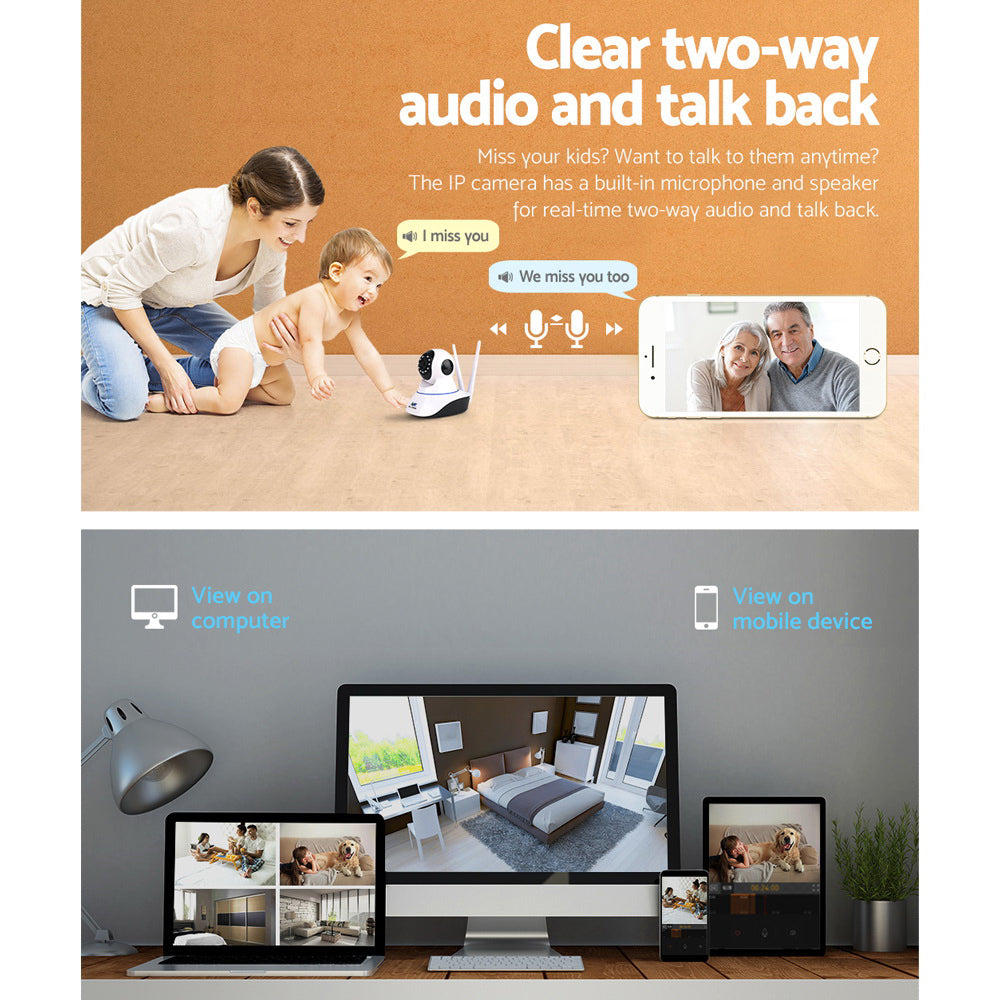 UL-tech 1080P Wireless IP Camera Security WIFI Cam White – product photo 5