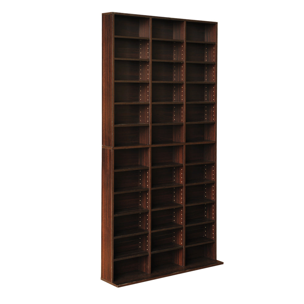 Artiss Bookshelf CD Storage Rack - BERT Walnut