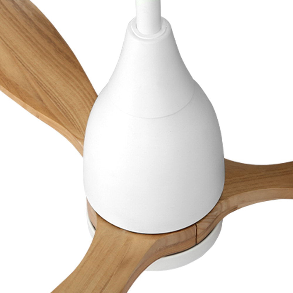 Devanti 52'' Ceiling Fan AC Motor w/Light w/Remote - Light Wood — product image 3