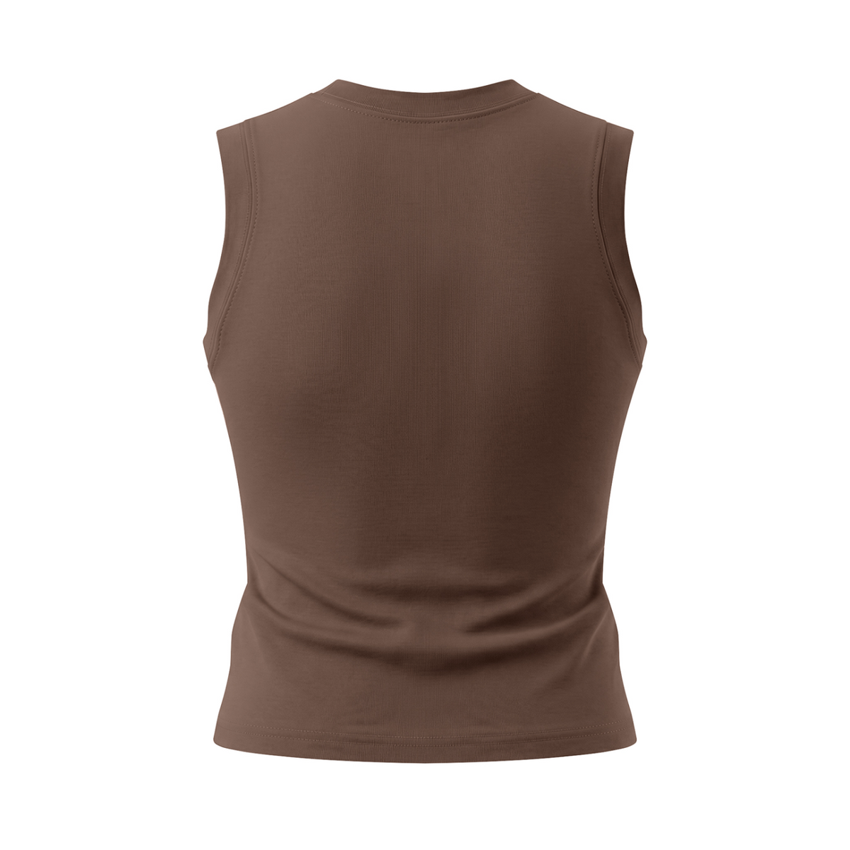 Women's Crewneck Tank Top - Coffee back mockup