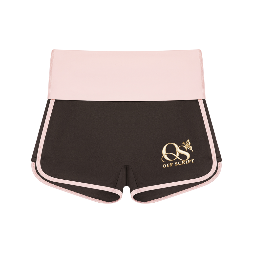WB0105 Coffee with Light Pink front