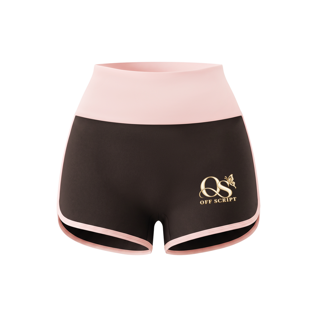 WB0105 Coffee with Light Pink front mockup
