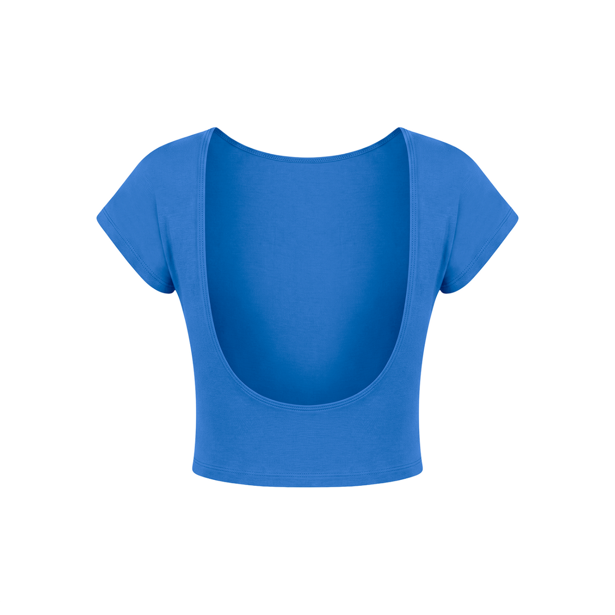 Guardian Angel Women's Open-Back T-Shirt - Colorful Blue back 3D mockup