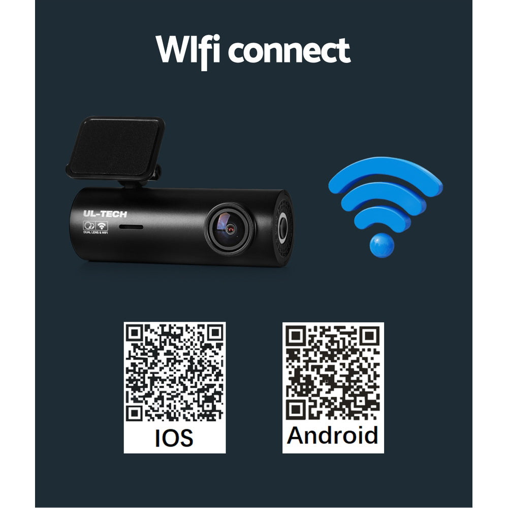 UL-tech Dash Camera 4K Hidden Front Rear WiFi – product photo 5