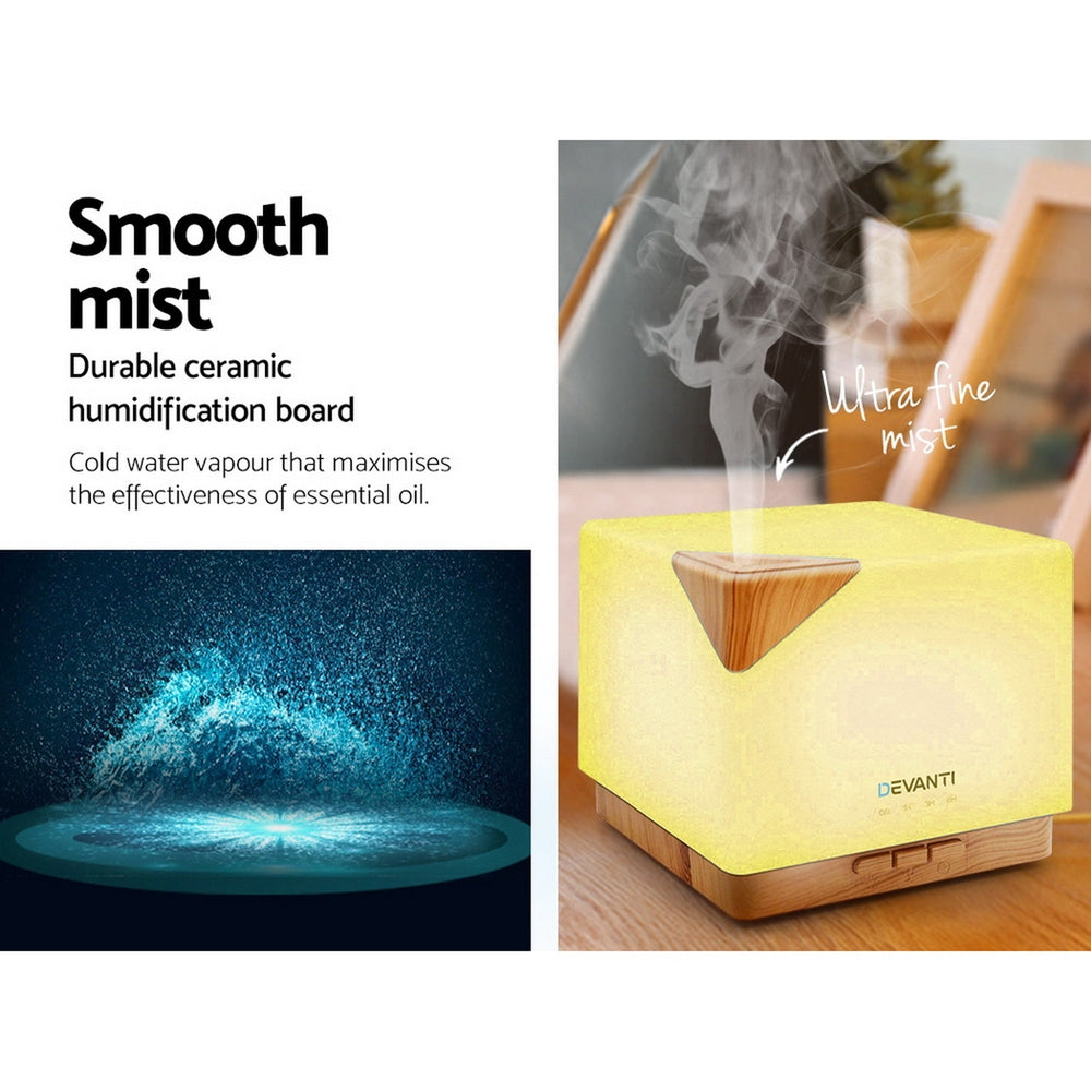 Devanti Aroma Diffuser Aromatherapy Humidifier 600ml — product image 6