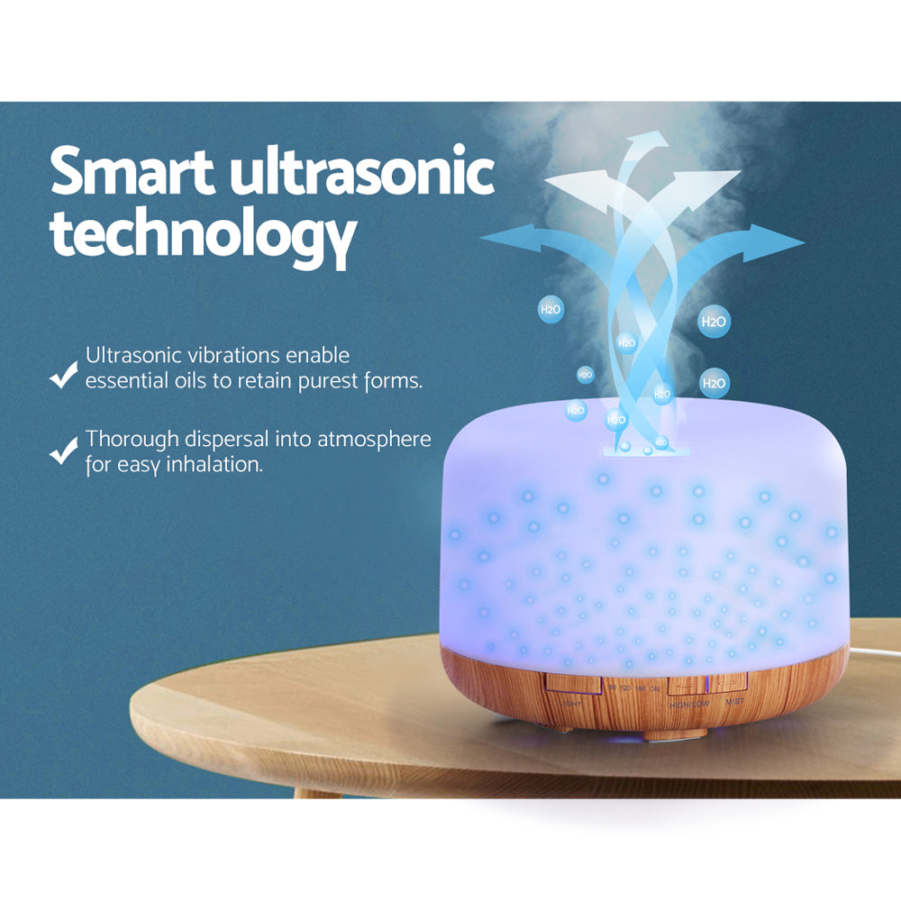 Devanti Aroma Diffuser Aromatherapy Humidifier 500ml — product image 4