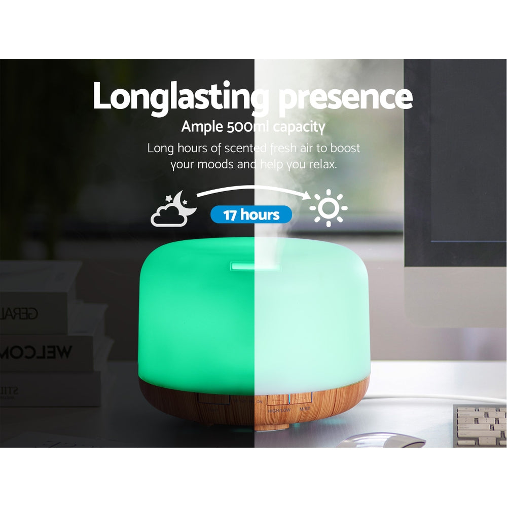 Devanti Aroma Diffuser Aromatherapy Humidifier 500ml — product image 5
