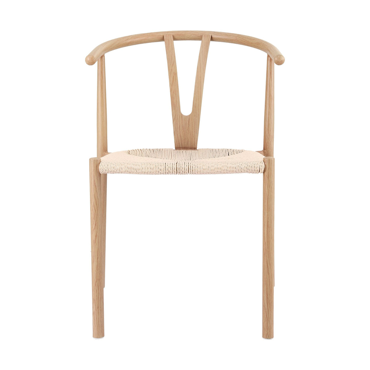 Artiss Dining Chairs X1, Y-Back Leisure Accent Chair for Living Room & Balcony Woven Seat