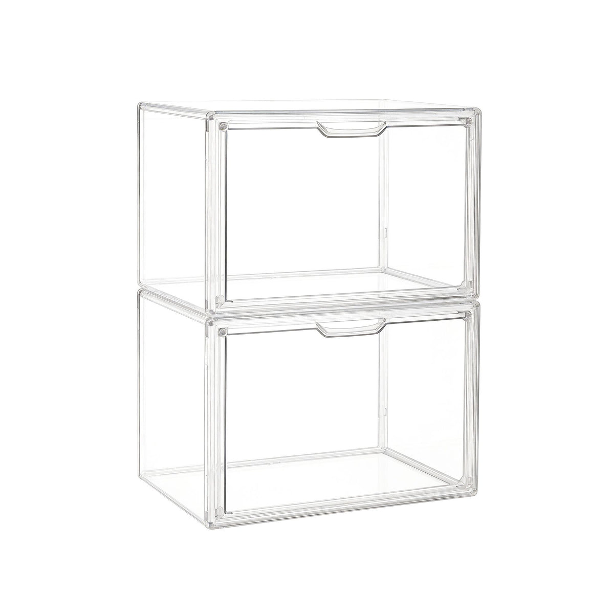 Artiss Stackable Acrylic Collectibles Display Cases – 2-Pack