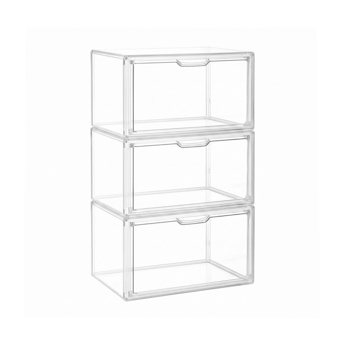 Artiss Stackable Acrylic Collectibles Display Cases – 3-Pack