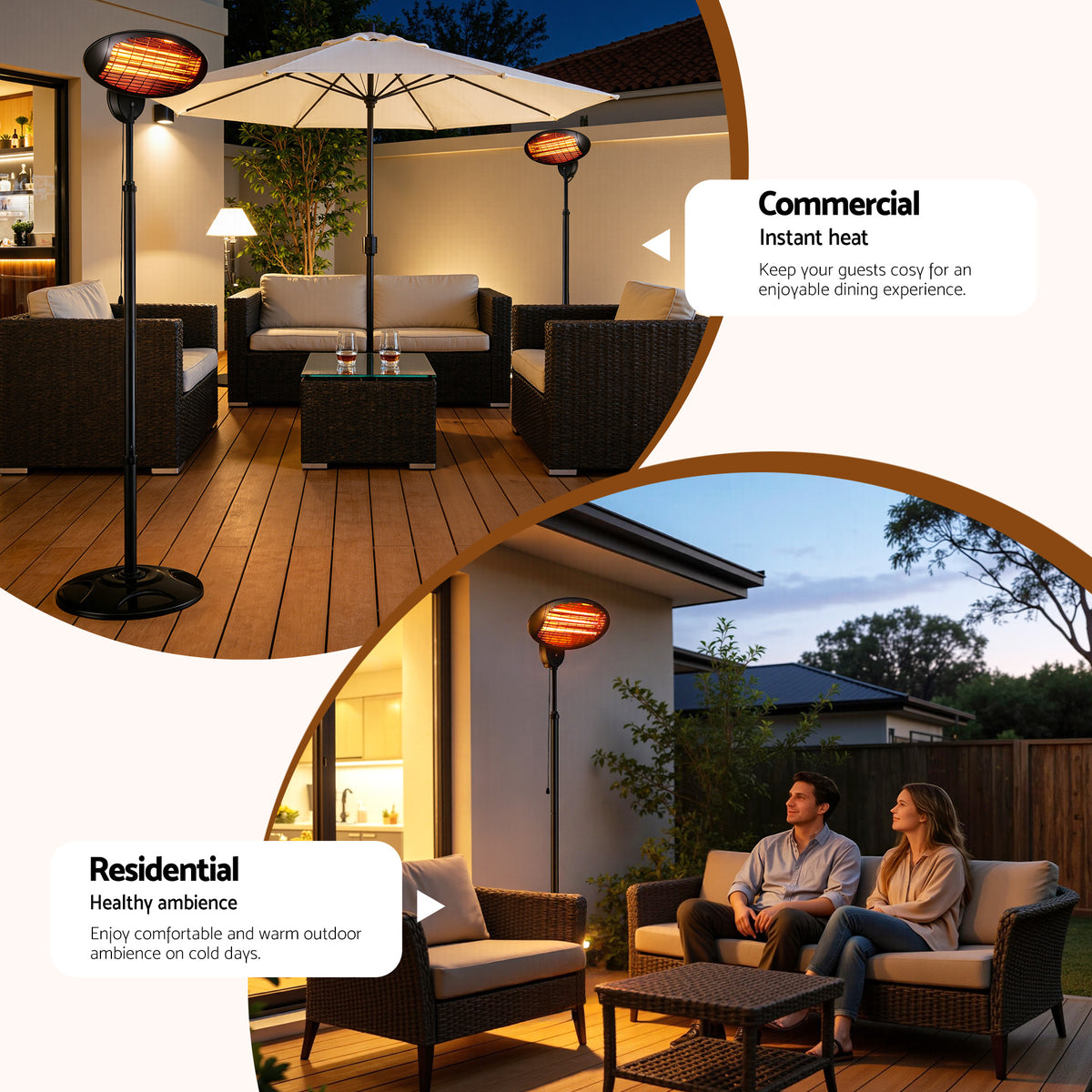 Devanti Electric Patio Heater 2000W — product image 8