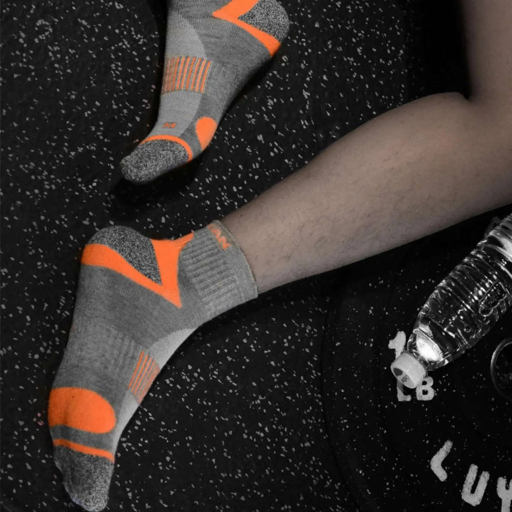 Pantsnsox 6 Pairs Anti-blister Ankle Athletic Half Work Cushioned Socks