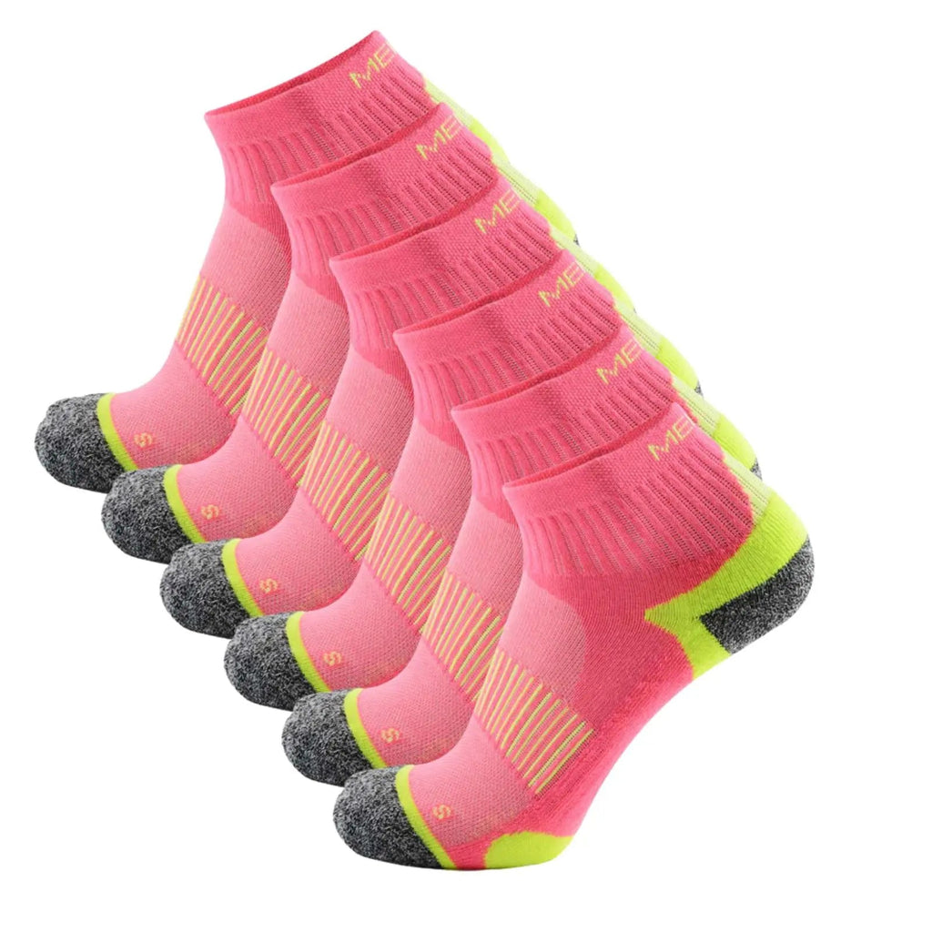 Pantsnsox 6 Pairs Anti-blister Ankle Athletic Half Work Cushioned Socks