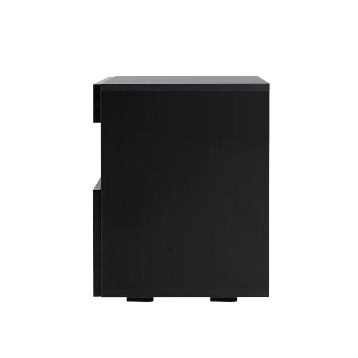 Artiss 2x Bedside Table LED - HERES Black