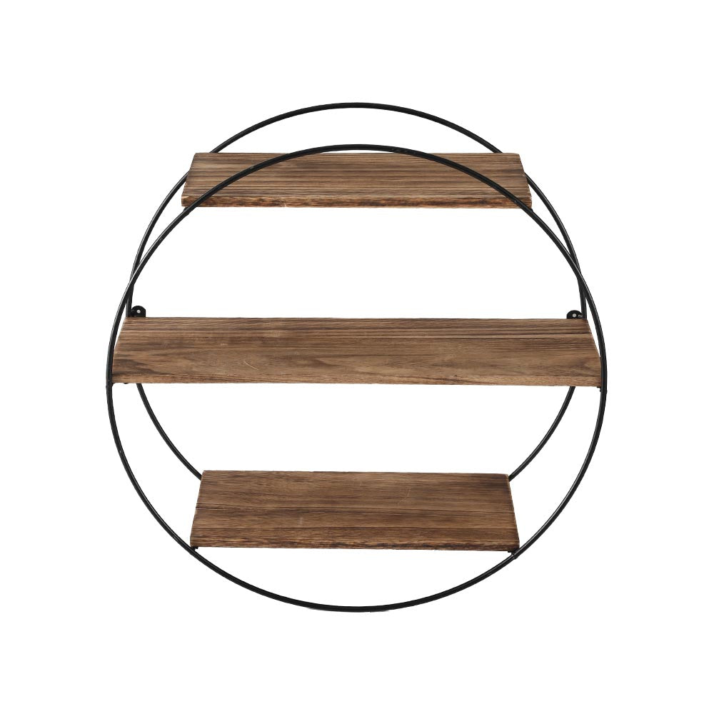Artiss 3-Tier Round Floating Wall Shelf