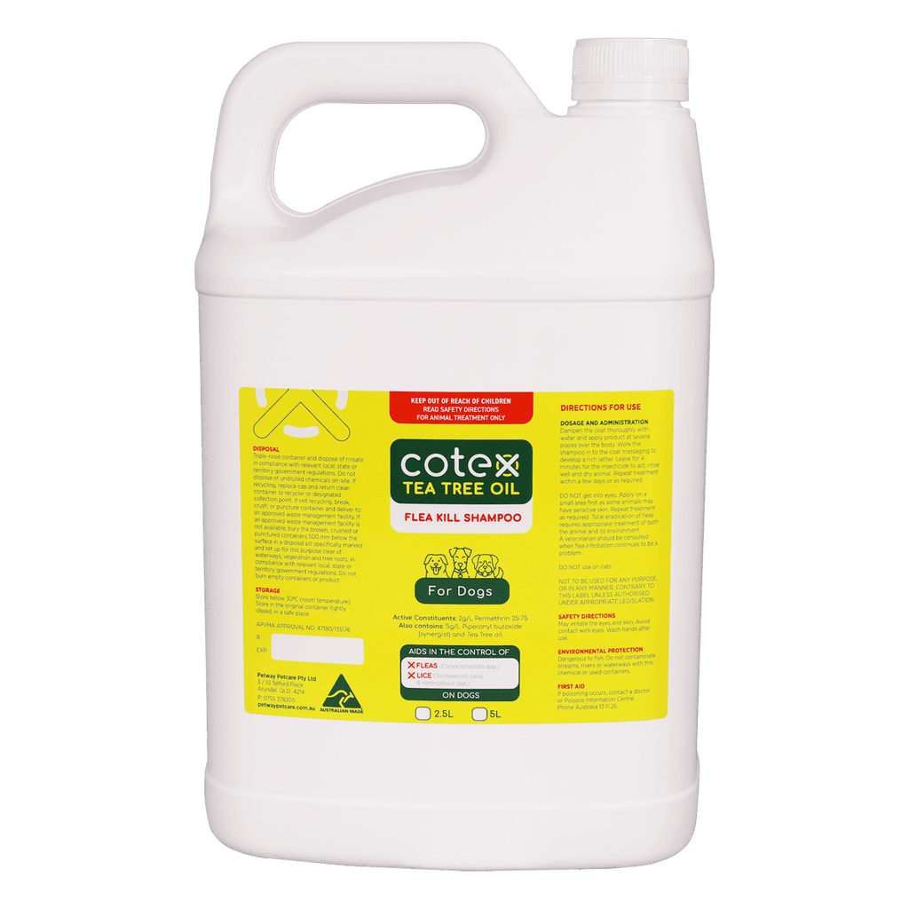 Petway Cotex Flea Kill Shampoo for Dogs 5L