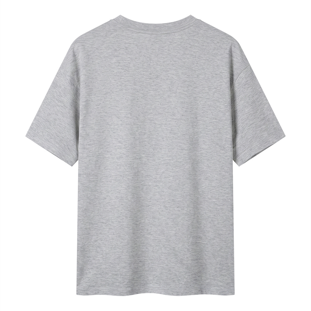 Flower Gray T-Shirt back mockup