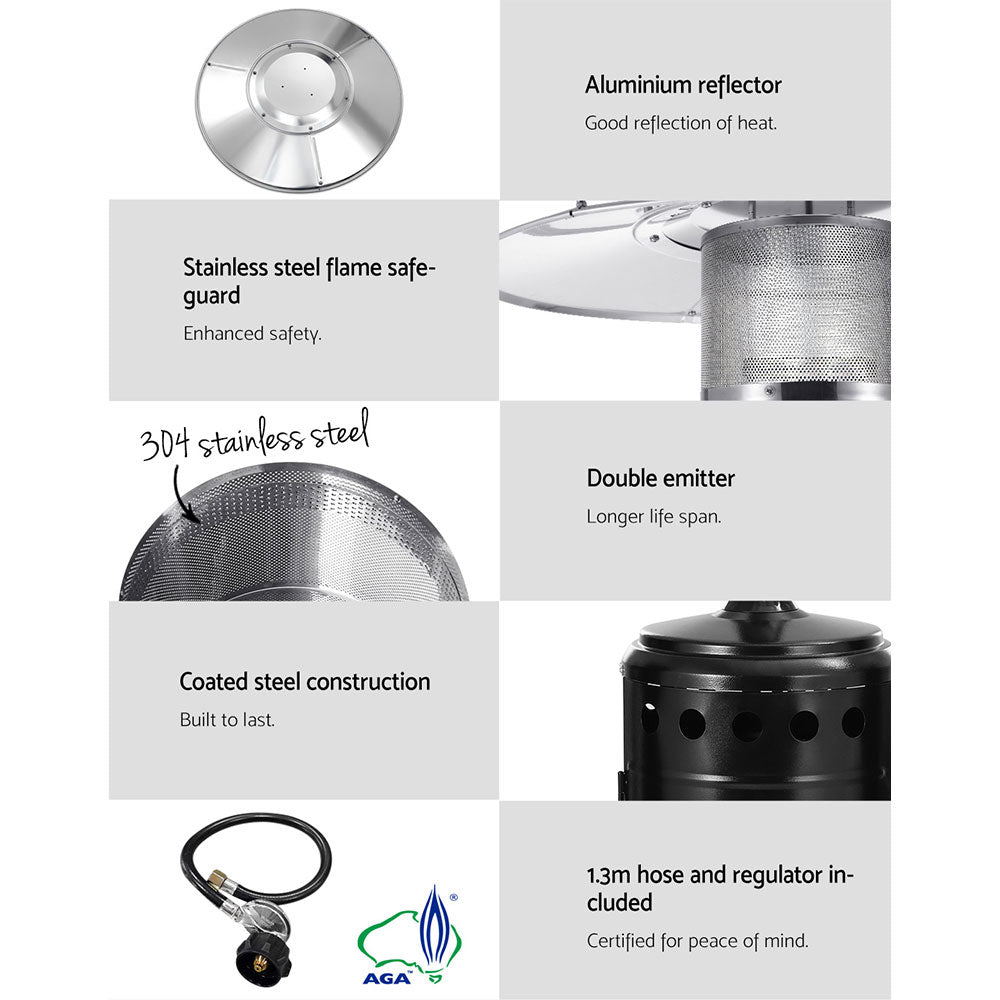 Devanti Outdoor Gas Patio Heater — product image 5