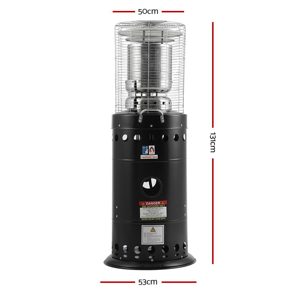 Devanti Outdoor Gas Patio Heater Black — product image 2