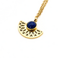 Gale Lapis Lazuli Fan Shaped Necklace