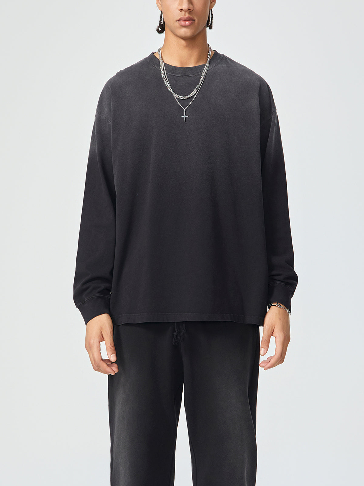Gradient Washed Long Sleeve T-Shirt gallery view