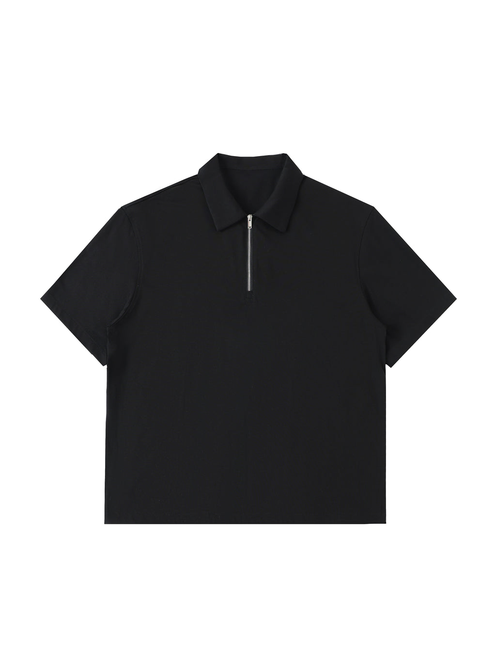 Half-Zip Cotton Polo Shirt gallery view