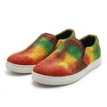 Rasta Tie Dye Hemp Slip-On Shoes – Organic Vegan Hemp Shoes