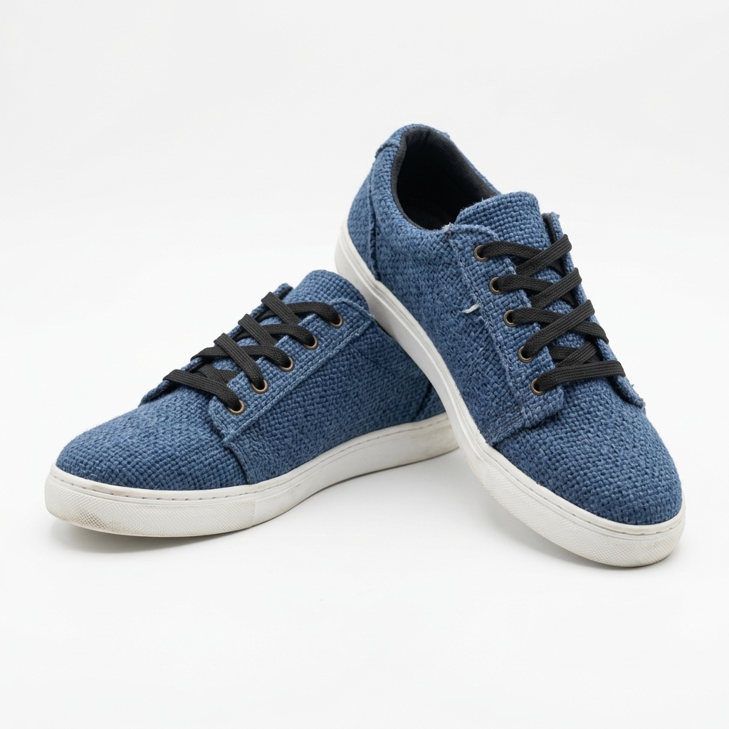 Midnight Blue Hemp Sneakers – Organic Vegan Hemp Shoes