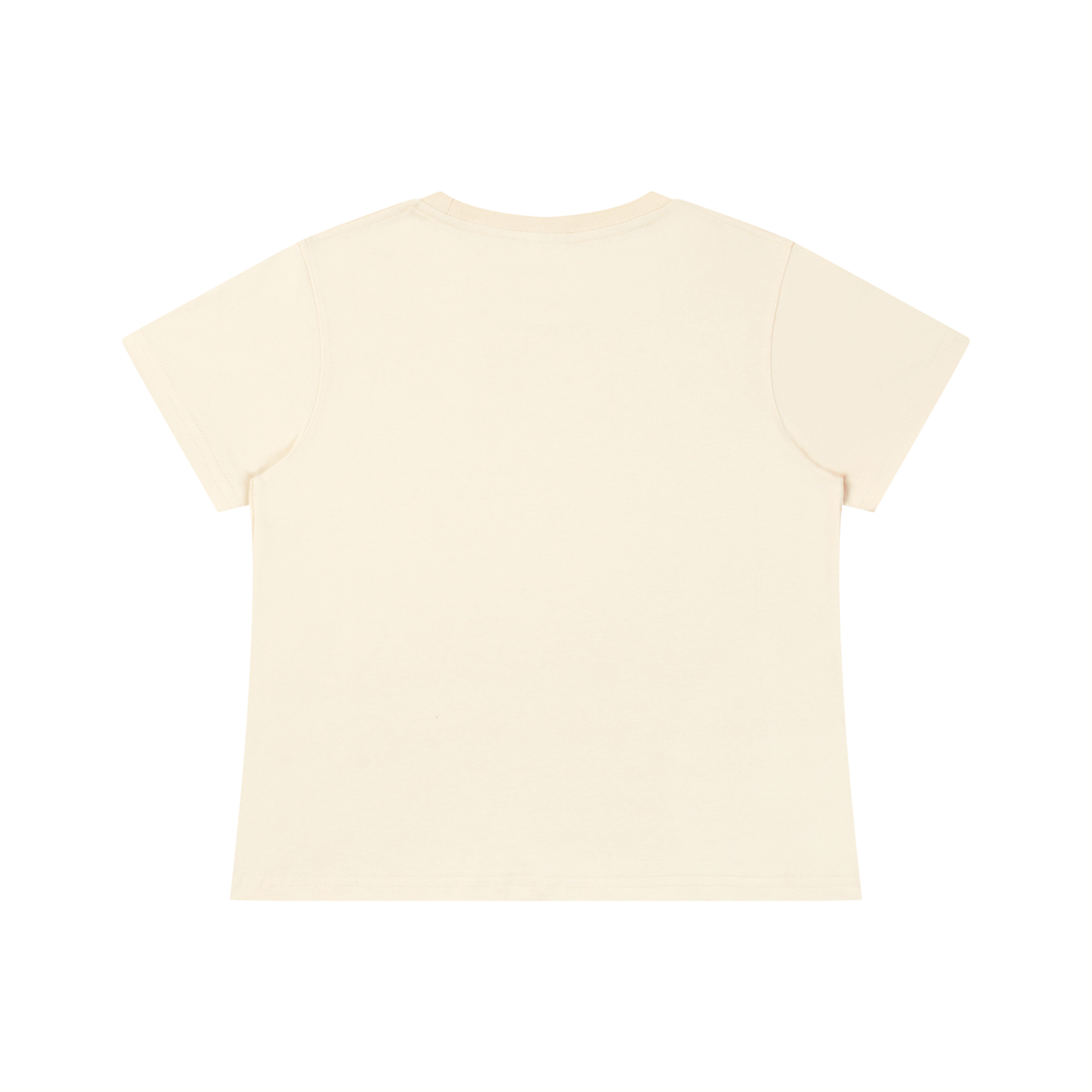Happy Spouse Happy House women's baby T-shirt – Light Apricot back view